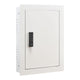 0.83 sq.ft Wall Safe, 3-Tier Hidden Wall Safe with Password, Key & Turning Knob, Q235 Cold-Rolled Steel In-Wall Box with Adjustable Shelves & Mounting Holes for Money, Jewelry, Passport, White