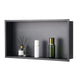 VEVOR Shower Niche, 33.0 x 63.5 x 10.2 cm Recessed Wall Niche, Heavy-duty Stainless Steel Modern Soap & Shampoo Storage Organizer, Sealed Waterproof, Durable & Easy to Install, Black for Bathroom - Mekamart Australia