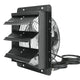 VEVOR Shutter Exhaust Fan, 254mm / 10inch with Temperature Humidity Controller, EC-motor, 843 CFM, Variable Speed Adjustable Wall Mount Attic Fan, Ventilation and Cooling for Greenhouses, Garages, Sheds - Mekamart Australia