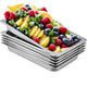 VEVOR Hotel Pans Full Size 2.5 Inch Deep, Steam Table Pan 6 Pack , 22 Gauge/0.8mm Thick Stainless Steel Hotel Pan Anti Jam Steam Table Pan - Mekamart Australia