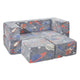 VEVOR Modular Kids Play Couch 4Pcs DIY Glow in the Dark Toddler Chair Grey - Mekamart Australia