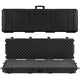 Hard Rifle Case, Lockable Rifle Case with Detachable XPE Foam, 1270 mm Gun Storage with Wheels, IP67 Waterproof & Dustproof Pistol Storage Cases for Rifles, Shotguns, Airsoft Guns, Black