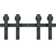 2440 mm Sliding Barn Door Hardware Closet Track Kit for Double Doors J Hanger