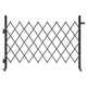Single Folding Security Gate, Lockable Scissor Gate with 360 degree Swivel Casters, Outdoor Barricade Steel Retractable Gates, for Entry Security, Garage, Warehouse & Pool, 1700 x 1310 mm (W x H)