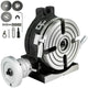 Rotary Table 6inch(150mm) Horizontal Vertical Milling Table 2/5inch(10mm) 4-Slot Milling Rotary Table MT-2 Rotary Table for Milling with Indexing Plate Set for Precision Milling Drilling