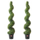 VEVOR 2 Pack 152.4cm Artificial Boxwood Topiary Tree Faux Plant UV Decor In/Outdoor - Mekamart Australia