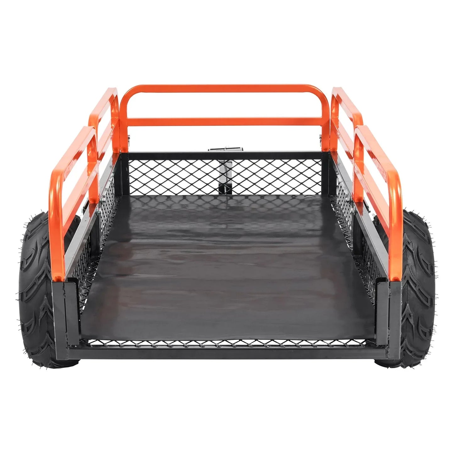 VEVOR Heavy Duty Steel ATV Dump Trailer, 1500-Pound Load Capacity 15 Cubic Feet, Tow Behind Dump Cart Garden Trailer, with Removable Sides and 2 Tires, for Mowers, Tractors, ATV, UTV - Mekamart Australia
