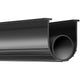 Garage Door Seals Bottom Rubber, U Shape +O Ring Combination Garage Door Bottom Weather Seal, 16ft Weatherproofing Garage Door Seal, 5/16 inch T-ends and 3 3/4 inch Width, for Doors, Black