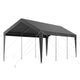 VEVOR Carport Car Canopy 10 x 20 FT Heavy Duty Portable Car Shelter Tent Grey - Mekamart Australia