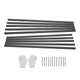 Metal Landscape Edging, 10 Packs 60 in Rust-Resistant Aluminum Alloy Landscape Edging, Bendable Garden Edging Border, Heavy Duty Lawn Edging Fence for Flower Bed Yard Pathway