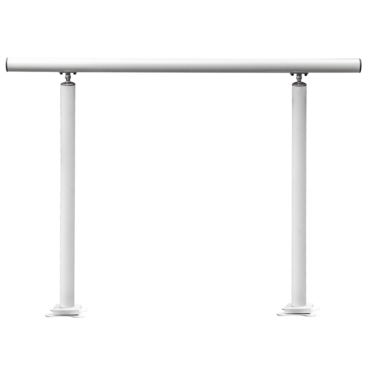 Handrail Outdoor Stairs, 3ft, 34 Inch Outdoor Handrail, Outdoor Stair Railing Adjustable from 0 to 60 Degrees Handrail for Stairs Outdoor White Aluminum Stair Railing for Garden, Office Area