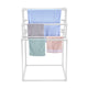 VEVOR Towel Rack 8-Bar Outdoor PVC Towel Holder for Poolside Spa Bathroom White - Mekamart Australia