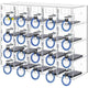 Acrylic Cell Phone Locker Box Storage Cabinet Pocket w/Keys 20 Slots Clear