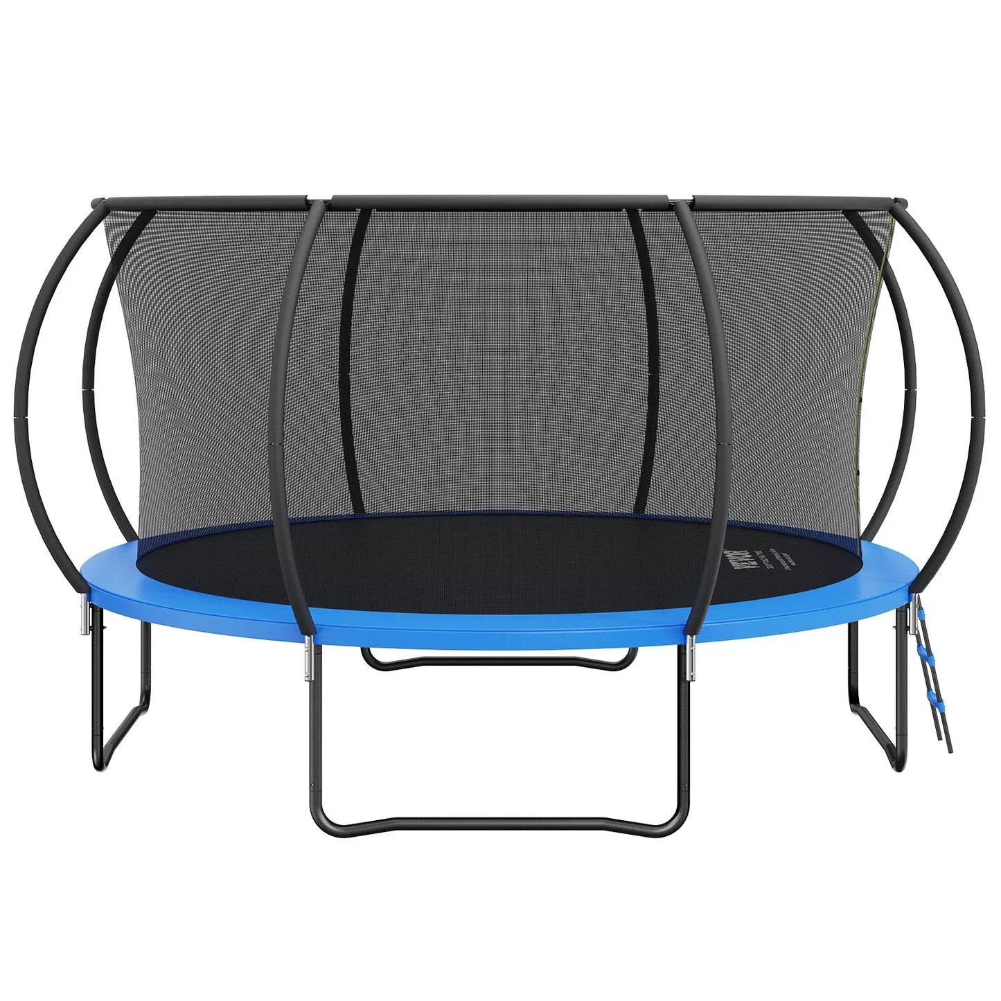 VEVOR 14FT Trampoline, 450 lbs Trampoline with Enclosure Net, Ladder, and Curved Pole, Heavy Duty Trampoline with Jumping Mat and Spring Cover Padding, Outdoor Recreational Trampolines for Kids Adults - Mekamart Australia