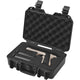Hard Pistol Cases with Pre-cut PU Foam, Waterproof & Dustproof Hard Gun Case for 1 Pistol, 12.59×9.01×4.4 in Lockable Pistol Case, Black