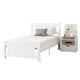 Artiss King Single Bed Frame and Bedside Table White - Mekamart Australia