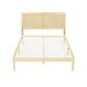 Artiss Bed Frame Double Size with Rattan Headboard Wooden Bed Base BRUNO - Mekamart Australia