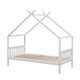 Artiss Bed Frame Wooden Base Kids Single Timber House Beds White - Mekamart Australia