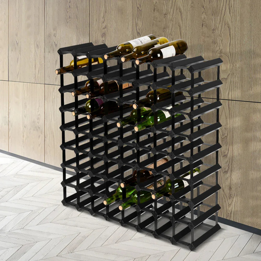 Artiss Wine Rack 72 Bottle Black - Mekamart Australia