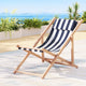 Gardeon Outdoor Deck Chair Wooden Sun Lounge Folding Beach Patio Furniture Blue - Mekamart Australia