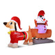 Jingle Jollys Christmas Inflatable Snowman Dog 4.2M Tall Outdoor Decorations Illuminated - Mekamart Australia