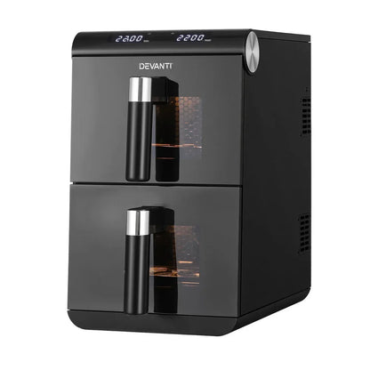 Devanti Air Fryer Oven 11L Dual Zone Fryers - Mekamart Australia