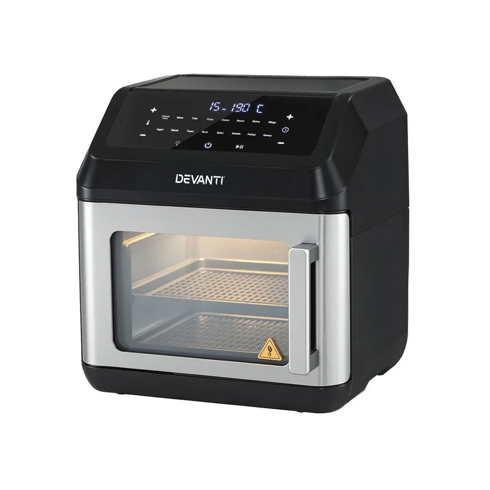 Devanti Air Fryer 13L LCD Fryers Oven - Mekamart Australia