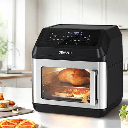 Devanti Air Fryer 13L LCD Fryers Oven - Mekamart Australia