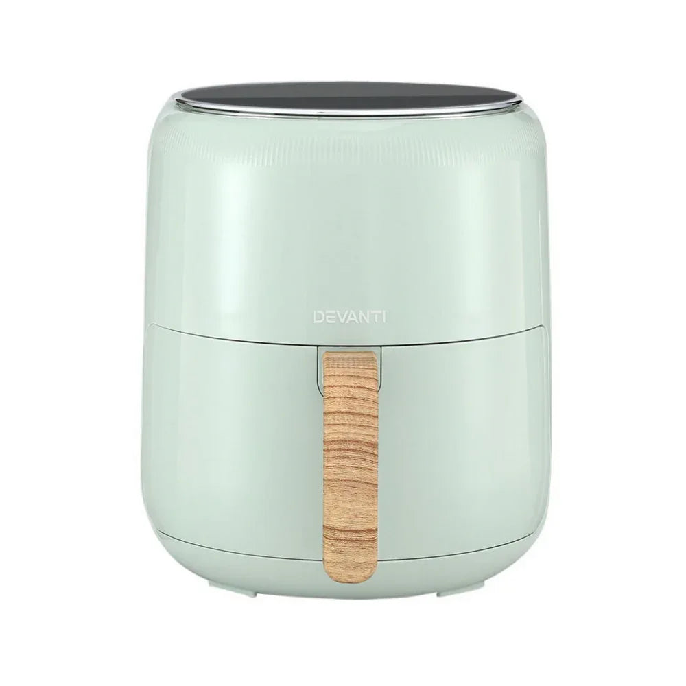 Devanti 5L Air Fryer Touch Control 1700W Green - Mekamart Australia