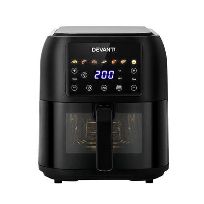 Devanti Air Fryer 8L LCD Fryers - Mekamart Australia