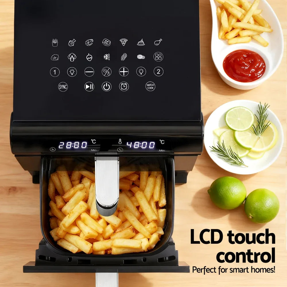 Devanti Air Fryer Oven 11L Dual Zone Fryers - Mekamart Australia