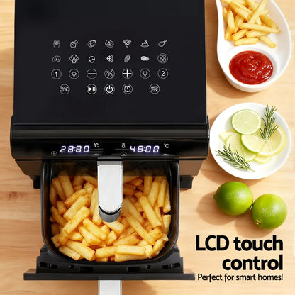 Devanti Air Fryer Oven 11L Dual Zone Fryers - Mekamart Australia