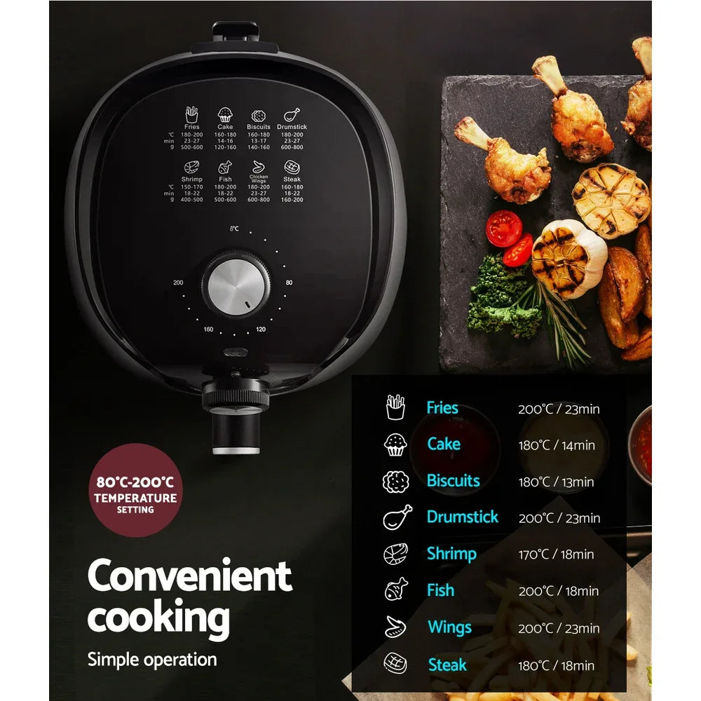 Devanti Air Fryer 2.5L Knob Fryers - Mekamart Australia