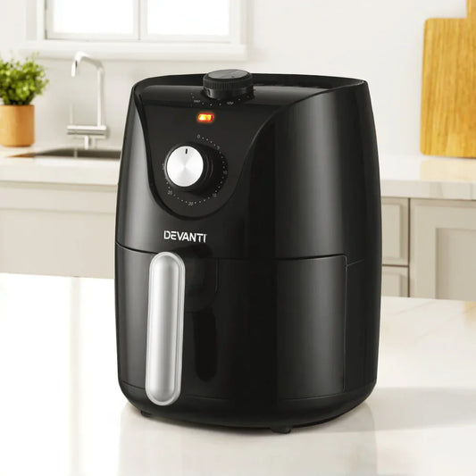 Devanti Air Fryer 2.5L Knob Fryers - Mekamart Australia