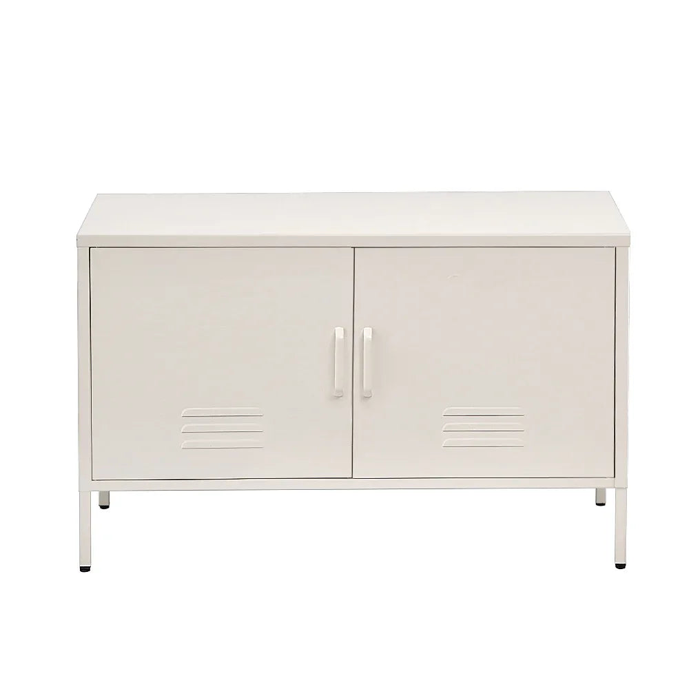 Artiss Buffet Sideboard Metal Cabinet - BASE White - Mekamart Australia