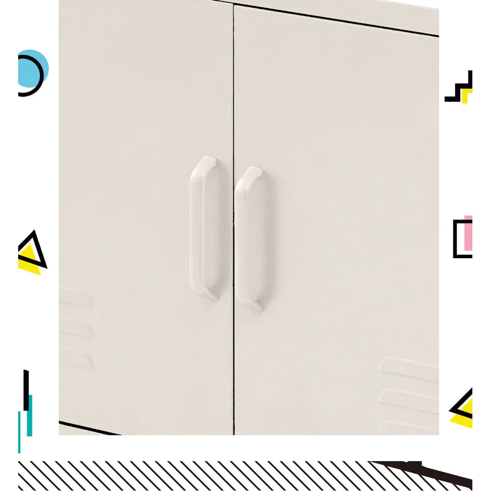 Artiss Buffet Sideboard Metal Cabinet - BASE White - Mekamart Australia