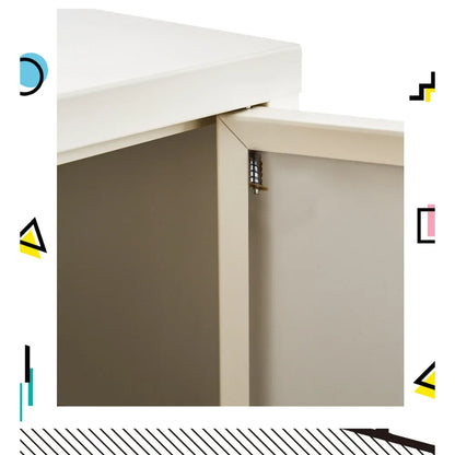 Artiss Buffet Sideboard Metal Cabinet - BASE White - Mekamart Australia