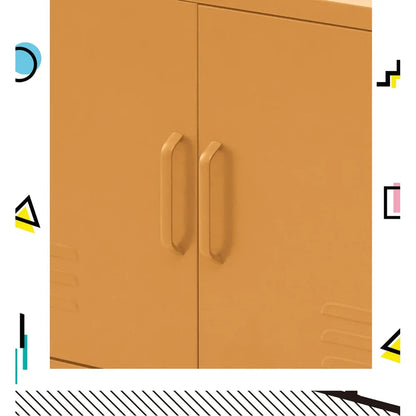 Artiss Buffet Sideboard Metal Cabinet - BASE Yellow - Mekamart Australia