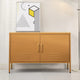 Artiss Buffet Sideboard Metal Cabinet - BASE Yellow - Mekamart Australia