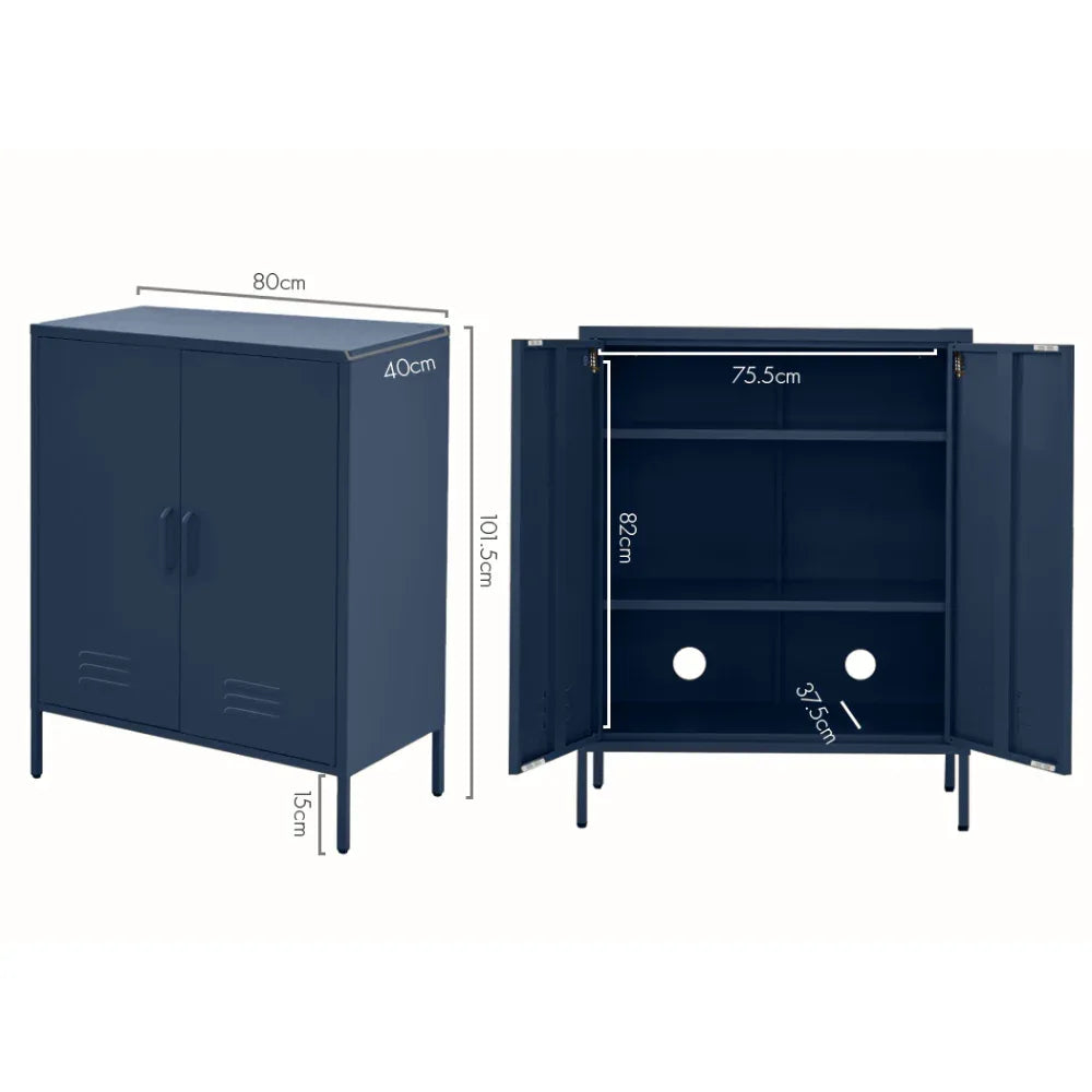Artiss Buffet Sideboard Metal Cabinet - SWEETHEART Blue - Mekamart Australia