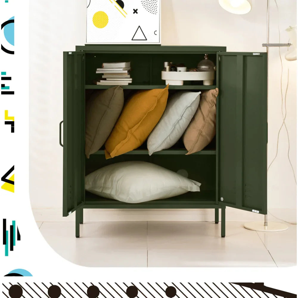 Artiss Buffet Sideboard Metal Cabinet - SWEETHEART Green - Mekamart Australia
