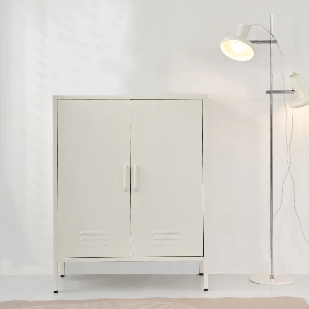 Artiss Buffet Sideboard Metal Cabinet - SWEETHEART White - Mekamart Australia