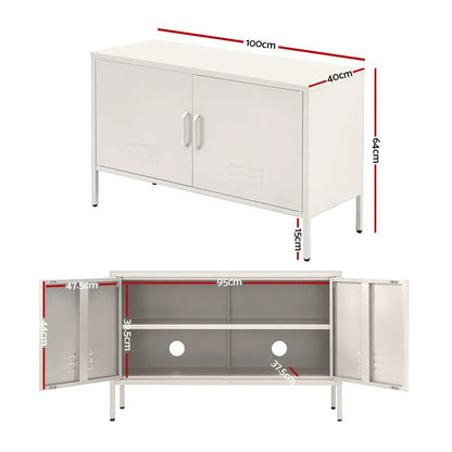 Artiss Buffet Sideboard Metal Cabinet - SWEETHEART White - Mekamart Australia