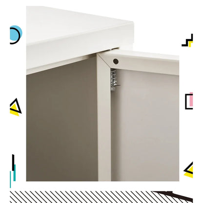 Artiss Buffet Sideboard Metal Cabinet - SWEETHEART White - Mekamart Australia