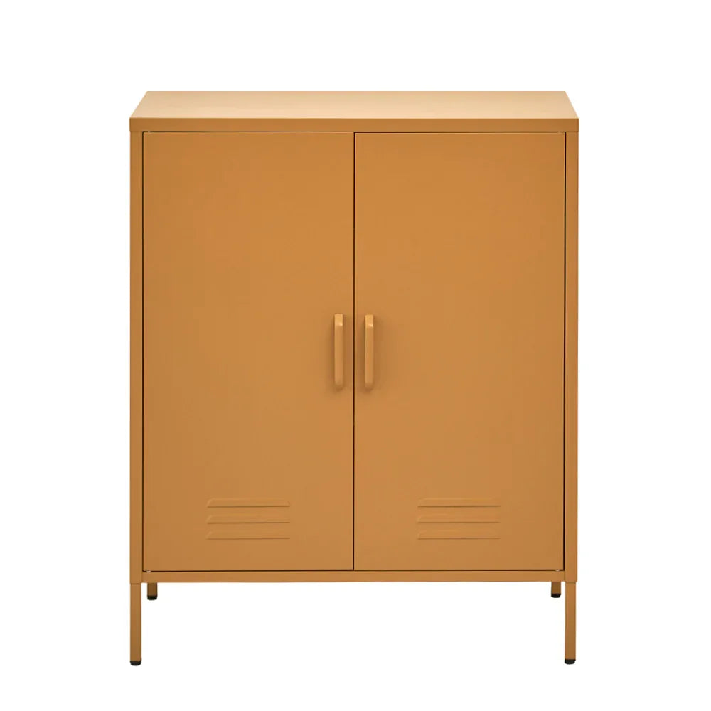 Artiss Buffet Sideboard Metal Cabinet - SWEETHEART Yellow - Mekamart Australia