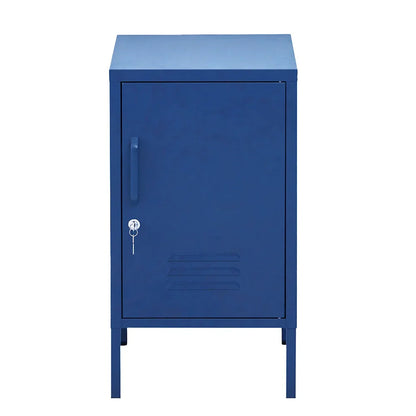 Artiss Bedside Table Metal Cabinet - Blue - Mekamart Australia