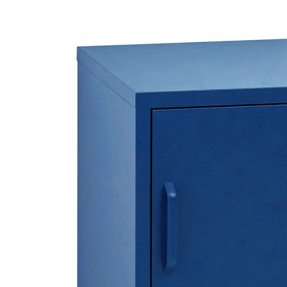 Artiss Bedside Table Metal Cabinet - Blue - Mekamart Australia