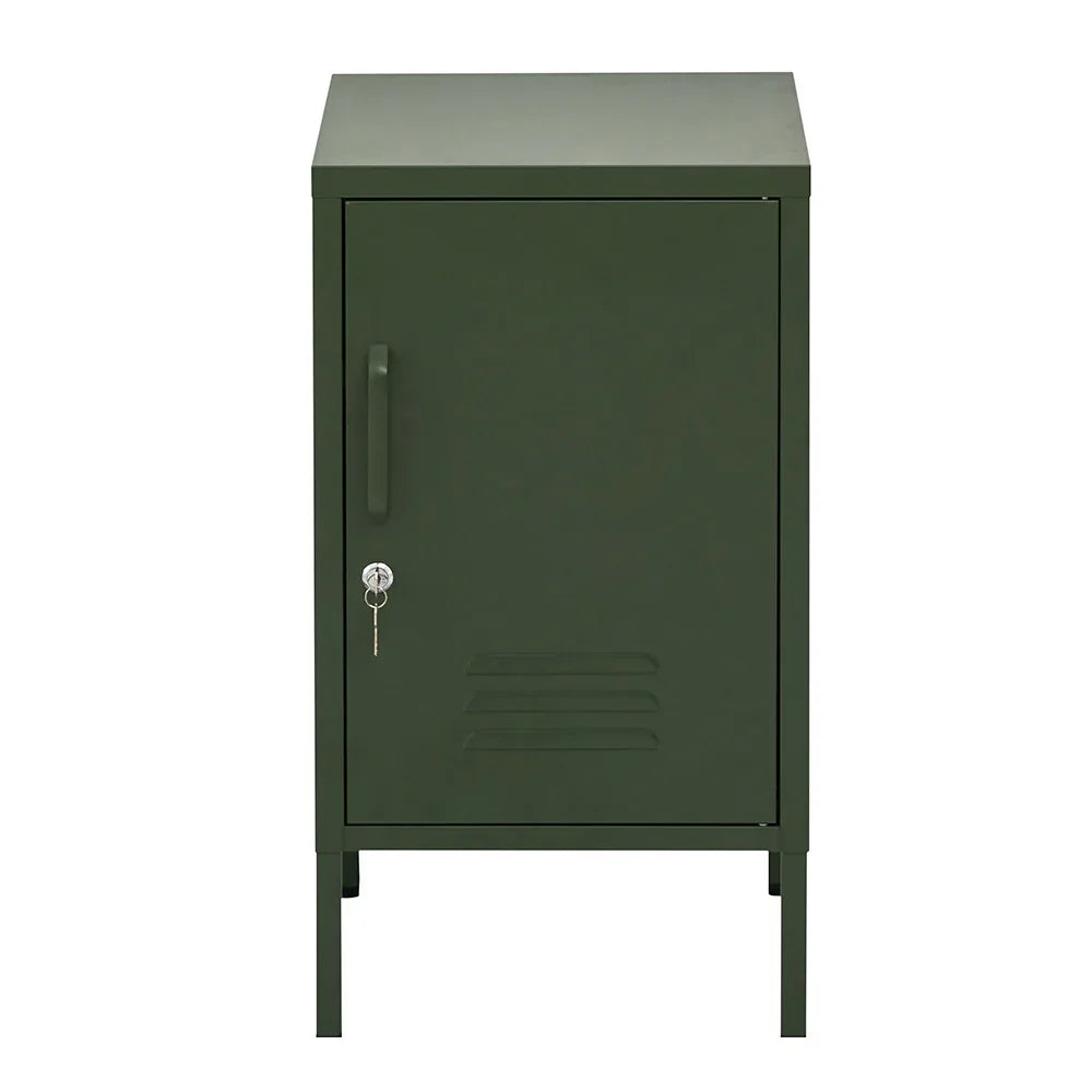 Artiss Bedside Table Metal Cabinet - Green - Mekamart Australia