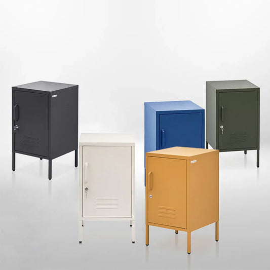 Artiss Bedside Table Metal Cabinet - Green - Mekamart Australia