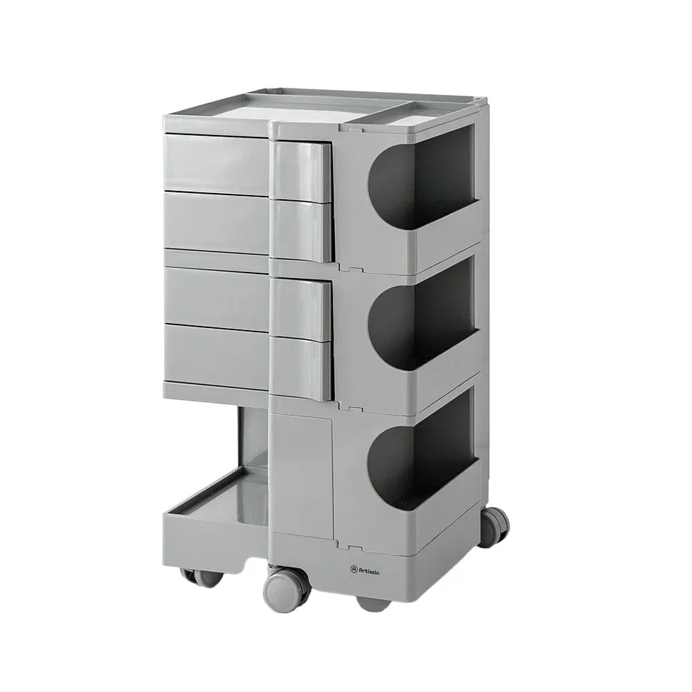 ArtissIn Storage Trolley Bedside Table 5 Tier Cart Boby Replica Grey - Mekamart Australia